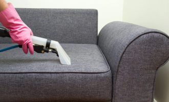 Professional sofa cleaning removing stains and dust